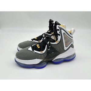 Nike LeBron 19 Men's Size 8 Basketball Shoes Black University Gold CZ0203-002